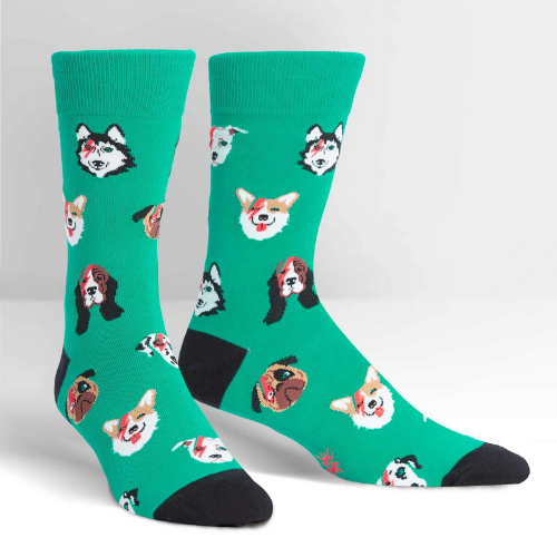 Dogs of Rock Men's Crew Socks-Southern Agriculture