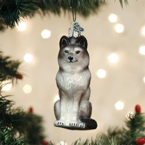 Old World Christmas Sitting Wolf Ornament-Southern Agriculture