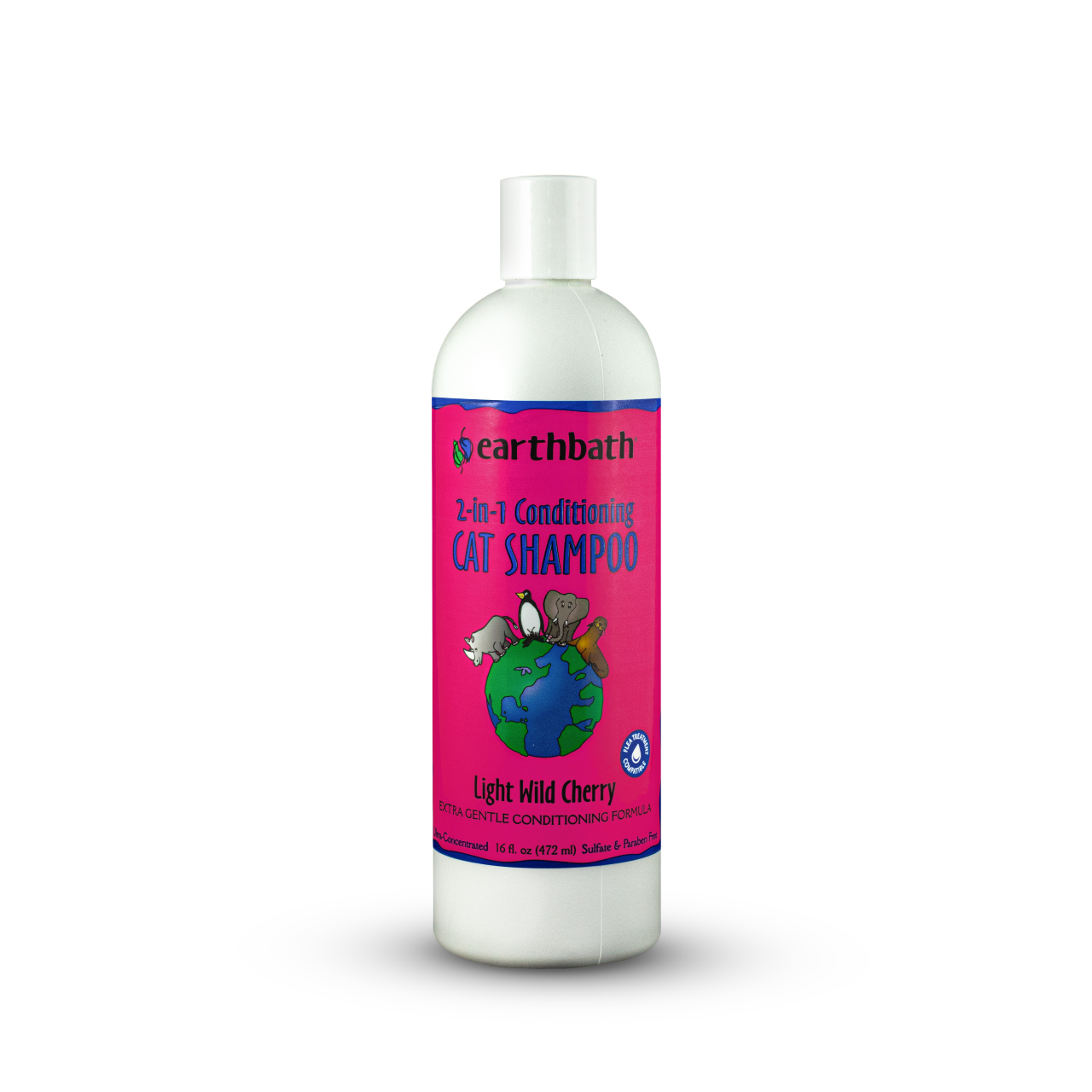 Earthbath 2-n-1 Conditioning Cat Shampoo 16 oz.